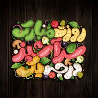 تایپوگرافی و حروف نگاری روزت مبارک سرآشپز درجه یک