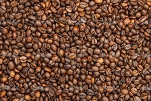 تصویر با کیفیت پس زمینه قهوه همراه با دون قهوه و دانه قهوه