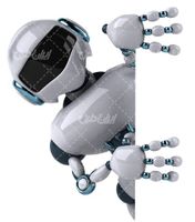 تصویر با کیفیت آدم آهنی همراه با ربات و هوش مصنوعی