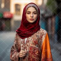 مانتو طرحدار زنانه ایرانی