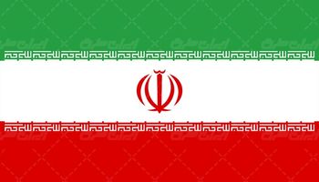 وکتور برداری پرچم ایران همراه با پرچم جمهوری اسلامی ایران