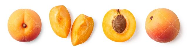 تصویر با کیفیت زردآلو همراه با میوه تابستانی و آب میوه