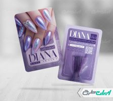 طرح لایه باز کارت ویزیت خدمات کاشت ناخن