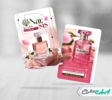 طرح کارت ویزیت عطر فروشی