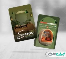 طرح کارت ویزیت طراحی دکوراسیون داخلی