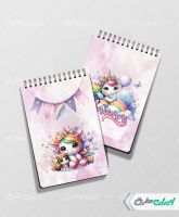 طرح جلد دفترچه دخترانه