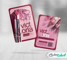 کارت ویزیت فروشگاه لوازم آرایشی