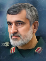 طرح نقاشی دیجیتال شهید سردار امیر علی حاجی زاده