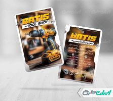 کارت ویزیت فروشگاه ابزار آلات