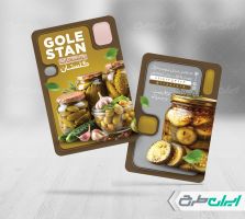 طرح لایه باز کارت ویزیت ترشی فروشی