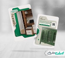 طرح کارت ویزیت طراحی دکوراسیون داخلی