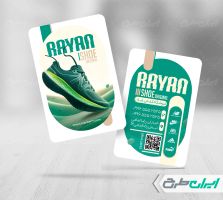 طرح لایه باز کارت ویزیت کفش فروشی