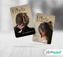 طرح کارت ویزیت فروشگاه اکسسوری مو