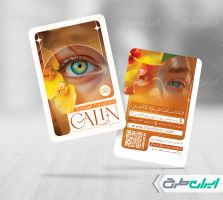 کارت ویزیت خدمات کاشت مژه