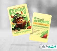 طرح کارت ویزیت فروشگاه لوازم تحریر