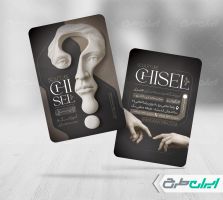 طرح لایه باز کارت ویزیت مجسمه سازی