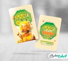 طرح کارت ویزیت عسل فروشی