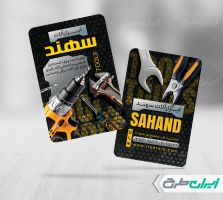 طرح کارت ویزیت فروشگاه ابزار یراق