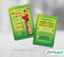 کارت ویزیت کتاب فروشی