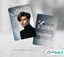 طرح لایه باز کارت ویزیت آرایشگاه مردانه