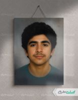 نقاشی دیجیتال شهید حسین فهمیده