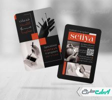 طرح کارت ویزیت خدمات کاشت مژه