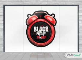 استیکر روی شیشه بلک فرایدی