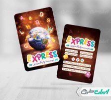 طرح کارت ویزیت آموزشگاه زبان