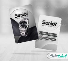 طرح لایه باز کارت ویزیت ساعت فروشی