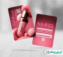 طرح کارت ویزیت فروشگاه لوازم آرایشی