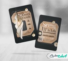 طرح کارت ویزیت فروشگاه لوستر و آباژور