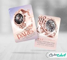 طرح کارت ویزیت ساعت فروشی