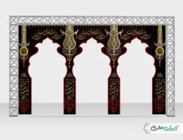 طرح لایه باز موکب محرم