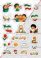 طرح برچسب ایران