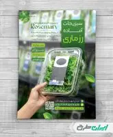 طرح تراکت سبزیجات آماده
