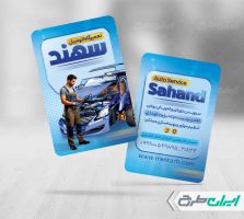 طرح کارت ویزیت تعمیرگاه و مکانیکی
