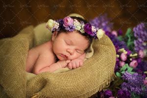 کیسه گونی کودک بچه نوزاد گل