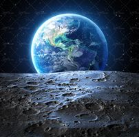 برجستگی های کره ماه تصویر زمین از ماه تصویر بسته کره زمین