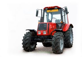 تراکتور قرمز ماشین آلات کشاورزی ادوات کشت و کار تراکتور جدید