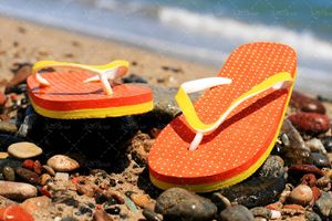 دمپای کفش راحتی صندل سنگ ساحل منظره