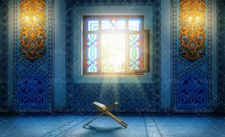 قرآن کتاب آسمانی کلام وحی رحل قرآن مسجد 2