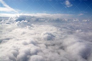 منظره آسمان آبی ابری لکه های ابر چشم انداز آسمان 23