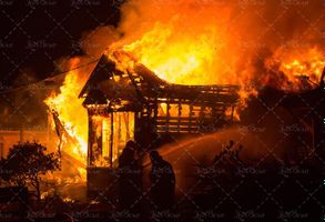 آتش سوزی خانه احتراق حادثه آتش نشانی 7