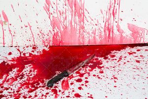 قطره های خون چاقو پاشیده شدن خون 4