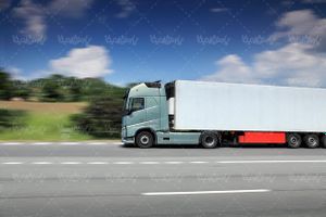 کامیون تریلی باربری تخلیه بار حمل و نقل