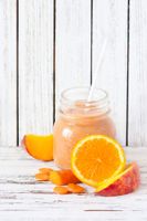 آب میوه یخ در بهشت مخلوط میوه پرتقال
