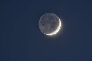 حلال ماه چشم انداز ماه منظره شب مهتابی