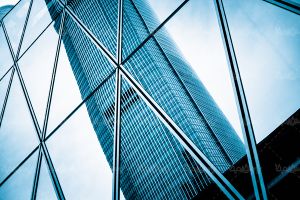 برج آسمان خراش ساختمان نمای شیشه ای