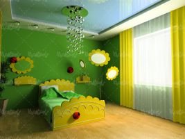 طراحی داخلی اتاق خواب تخت بچه