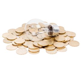 لامپ پر مصرف لامپ صد وات سکه پول